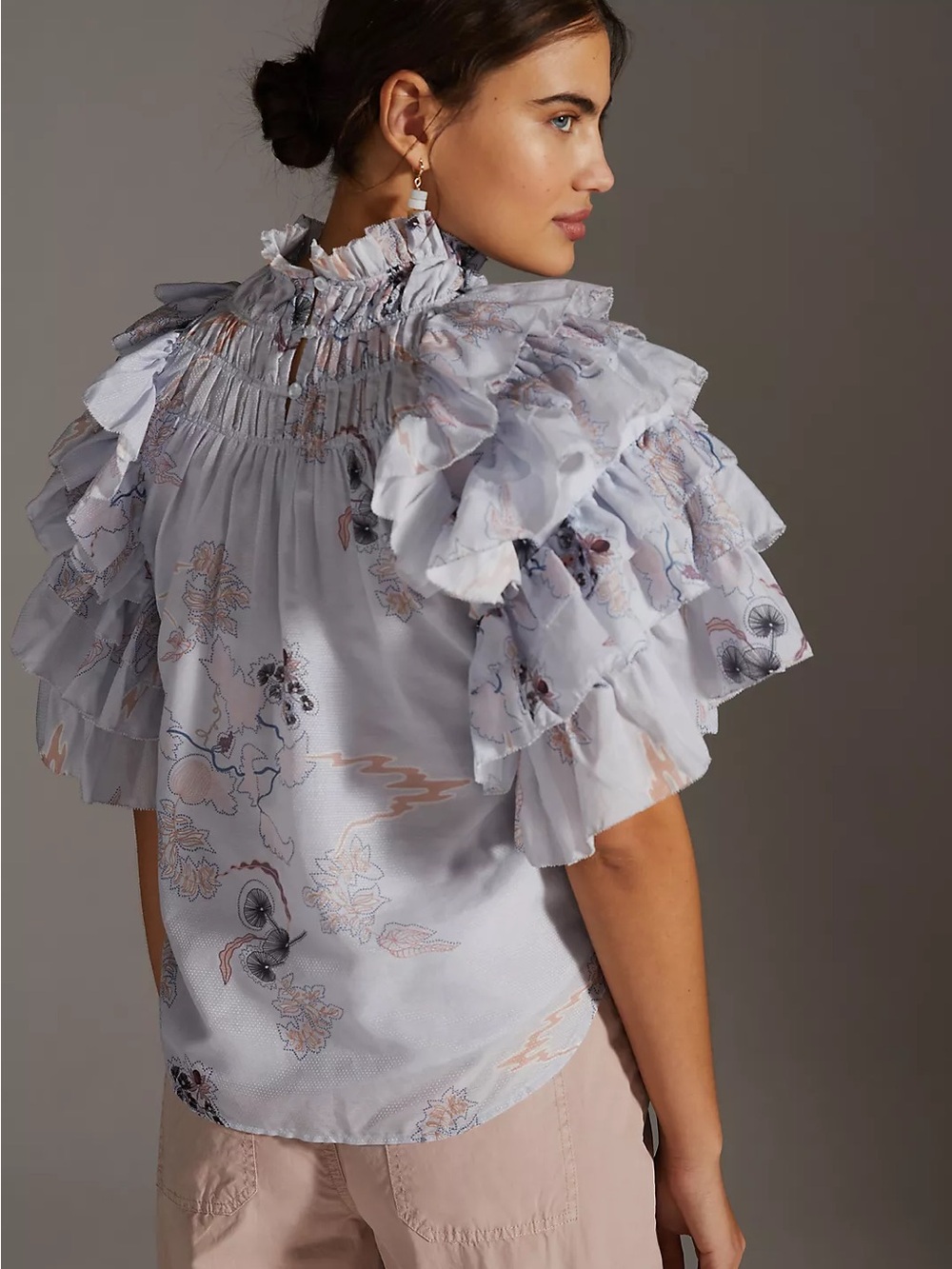 Magali Pascal Ruffle Shirt large - Picture 2 of 5